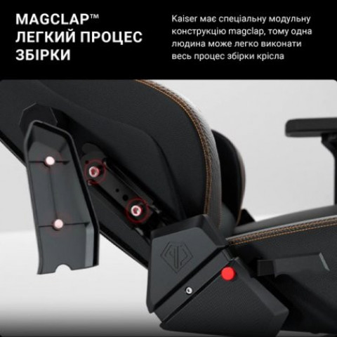 Ігрове крісло Anda Seat Kaiser 3 Size L Fabric Black (AD12YDC-L-01-B-CF)