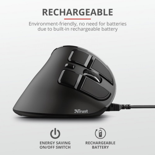 Миша бездротова Trust Voxx Rechargeable Ergonomic Black (23731)