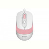 Мишка A4Tech FM10 White/Pink USB