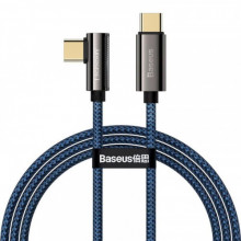 Кабель Baseus Legend Series Elbow USB-C-USB-C, 2м, Blue (CACS000703)