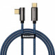 Кабель Baseus Legend Series Elbow USB-C-USB-C, 2м, Blue (CACS000703)