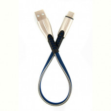 Кабель Dengos USB-USB Type-C 0.25м Blue (PLS-TC-SHRT-PLSK-BLUE)