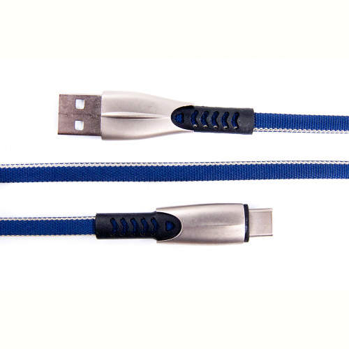 Кабель Dengos USB-USB Type-C 0.25м Blue (PLS-TC-SHRT-PLSK-BLUE)