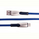 Кабель Dengos USB-USB Type-C 0.25м Blue (PLS-TC-SHRT-PLSK-BLUE)