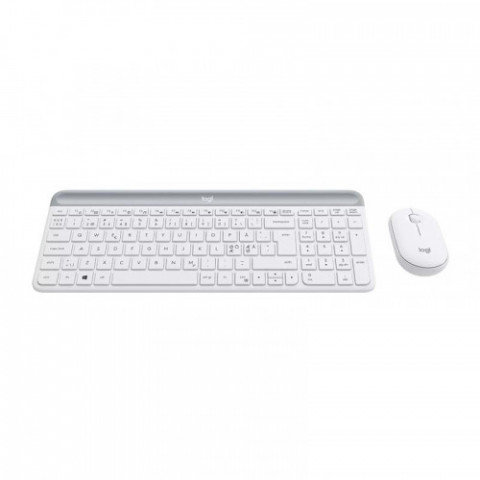 Комплект (клавіатура, мишка) бездротовий Logitech MK470 White USB (920-009205)