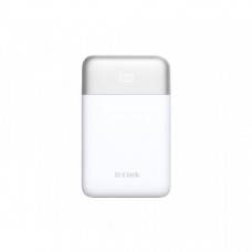 Акумулятор портативний літій-іонний Power Bank D-Link 10000мА*год 18Вт 1xUSB-A, 1xUSB-C, білий