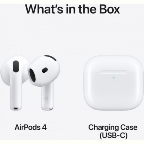Bluetooth-гарнiтура Apple AirPods 4 (MXP63ZE/A)