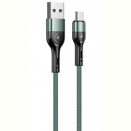 Кабель Usams US-SJ450 USB - Micro USB, 1 м, Green (SJ450ZJ02)
