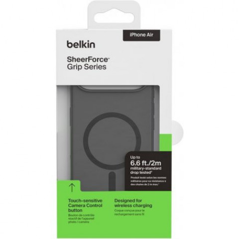 Чохол Belkin Magnetic Protective Grip для iPhone Air Black (MSA037HQBK)
