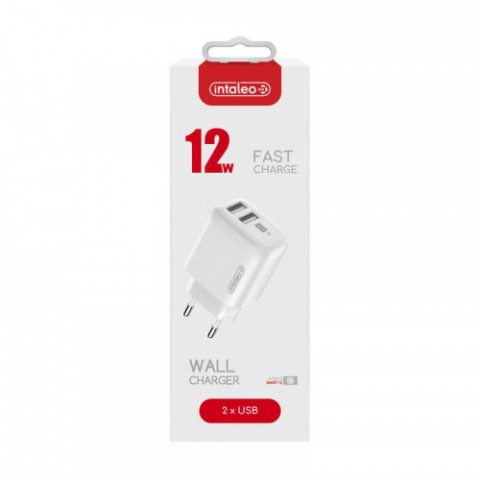 Мережевий зарядний пристрій Intaleo TCG242 (2USB, 2.4A) White (1283126578281)
