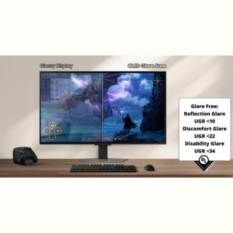 Монітор Samsung 27" Odyssey G8 G81SF (LS27FG812SIXCI) OLED Silver 240Hz