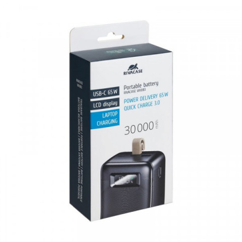 Портативний зарядний пристрій Rivacase, 30000 mA, RIVAPOWER VA1083 (Black)