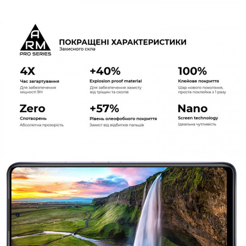 Захисне скло Armorstandart Pro для Realme C21Y/C25Y Black (ARM60629)