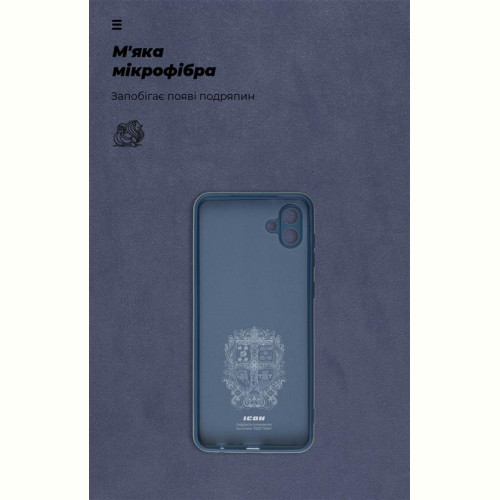 Чохол-накладка Armorstandart Icon для Samsung Galaxy A04 SM-A045 Camera cover Dark Blue (ARM66077)