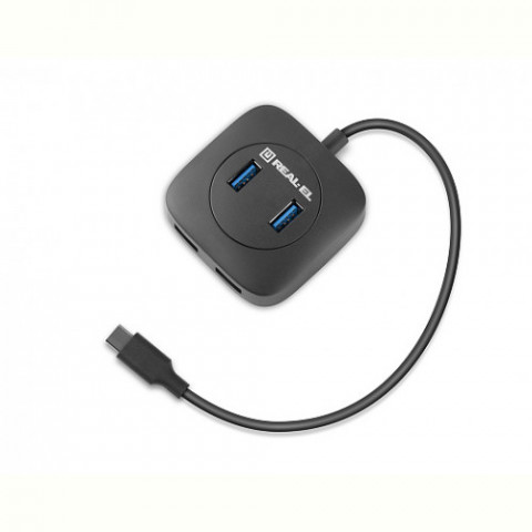 USB-хаб REAL-EL CQ-407 4 ports