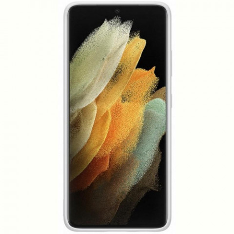 Чохол-накладка Samsung Silicone Cover для Samsung Galaxy S21 Ultra SM-G998 Light Gray (EF-PG998TJEGRU)