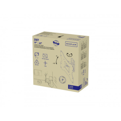 Кріплення ТВ поворотне Simpler 25ET 22-43"