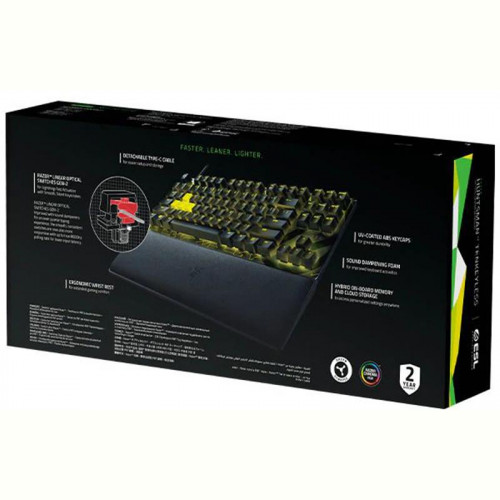 Клавіатура Razer Huntsman V2 Tenkeyless Red Switch Black (RZ03-03941700-R3M1)