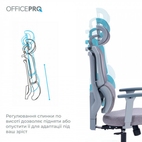 Крісло офісне OfficePro Unity OC510G Grey Купити в Україні