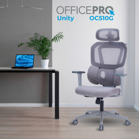Крісло офісне OfficePro Unity OC510G Grey Купити в Україні