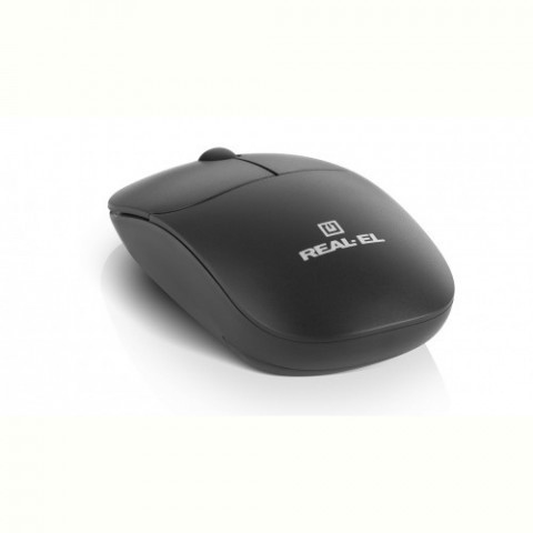 Комплект (клавіатура, миша) бездротовий REAL-EL Kit 551W Black