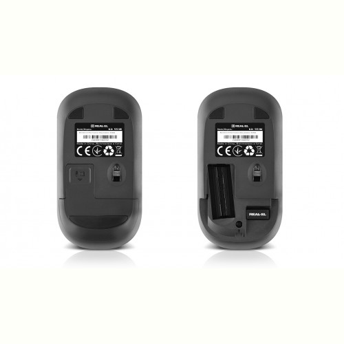 Комплект (клавіатура, миша) бездротовий REAL-EL Kit 551W Black USB