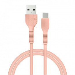 Кабель ACCLAB AL-CBCOLOR-T1PH USB-USB Type-C 1.2м Peach (1283126518263)