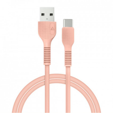 Кабель ACCLAB AL-CBCOLOR-T1PH USB-USB Type-C 1.2м Peach (1283126518263)