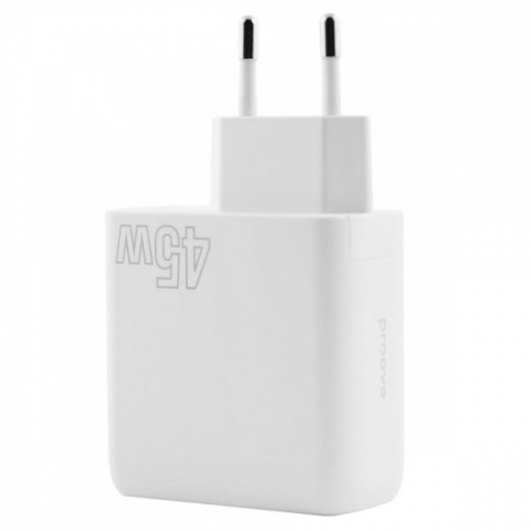 МЗП Proove Silicone Power 45W (Type-C + USB) white Купити в Україні