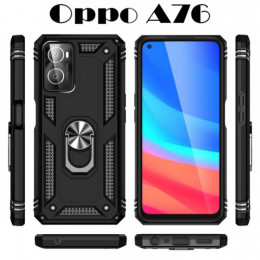 Чохол-накладка BeCover Military для Oppo A76/A96 Black (707405)