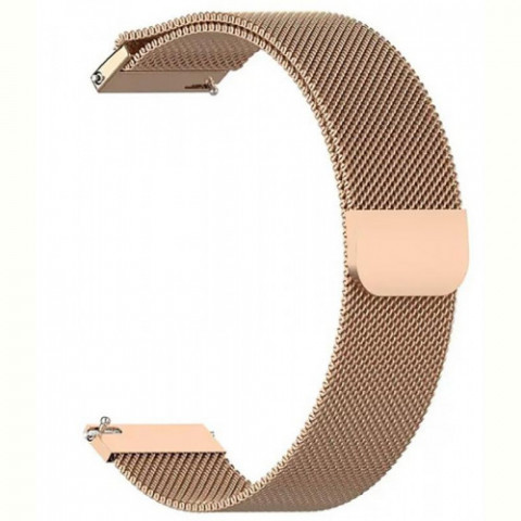 Ремінець BeCover Milanese Style для Amazfit Stratos (22mm)/Stratos 2/2S/3/Amazfit GTR 2/Amazfit GTR 47mm/Amazfit GTR Lite 47mm/Amazfit Nexo/Amazfit Pace/Amazfit GTR 3 Pro Brown (707728)
