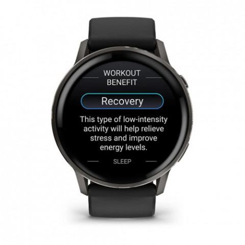 Смарт-годинник Garmin Venu 4 45mm Black with Black Silicone (010-03014-40)