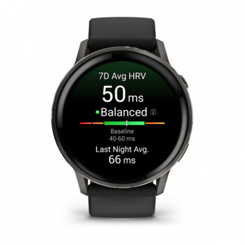 Смарт-годинник Garmin Venu 4 45mm Black with Black Silicone (010-03014-40)