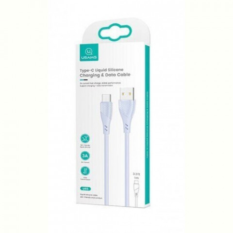 Кабель Usams US-SJ494 USB - USB Type-C, 1 м, Blue (SJ494USB03)
