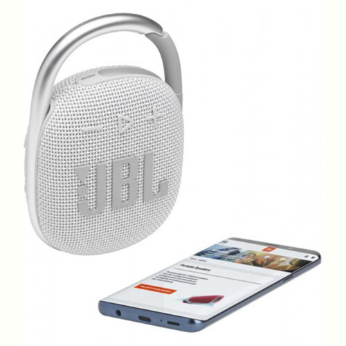 Акустична система JBL Clip 4 Eco White (JBLCLIP4ECOWHT)