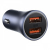 АЗП Baseus Golden Contactor Pro 40W 2USB + Cable Type-C 5A (1m) dark gray Купити в Україні