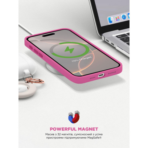 Чохол ArmorStandart ICON2 MagSafe для Apple iPhone 16 Pro Fuchsia (ARM81319)