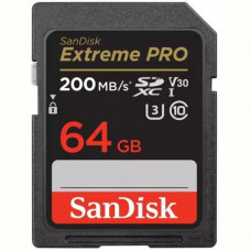 Карта пам`яті SDXC 64GB UHS-I/U3 Class 10 SanDisk Extreme Pro V30 R200/W90MB/s 4K (SDSDXXU-064G-GN4IN)