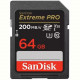 Карта пам`яті SDXC 64GB UHS-I/U3 Class 10 SanDisk Extreme Pro V30 R200/W90MB/s 4K (SDSDXXU-064G-GN4IN)