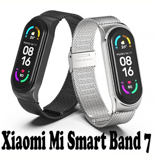 Ремінець BeCover Metal для Xiaomi Mi Smart Band 7 Black (707493)