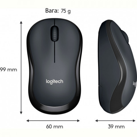 Мишка бездротова Logitech M220 Silent (910-004878) Charcoal USB