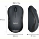 Мишка бездротова Logitech M220 Silent (910-004878) Charcoal USB