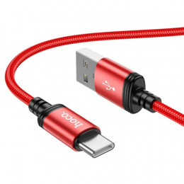 Кабель Hoco X89 Wind USB - USB Type-C, 1 м, Red (6931474784377)