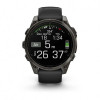 Смарт-годинник Garmin Fenix 8 43mm AMOLED Sapphire Carbon Gray DLC Titanium with Black Silicone (010-02903-28)