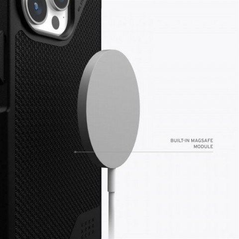 Чохол-накладка Urban Armor Gear Metropolis LT Magsafe для Apple iPhone 15 Pro Kevlar Black (114277113940)