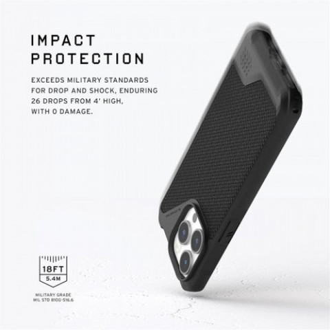 Чохол-накладка Urban Armor Gear Metropolis LT Magsafe для Apple iPhone 15 Pro Kevlar Black (114277113940)