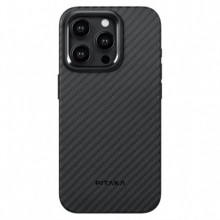 Чохол Pitaka MagEZ Case Pro 4 Twill 1500D для iPhone 15 Pro Black/Grey (KI1501PP)
