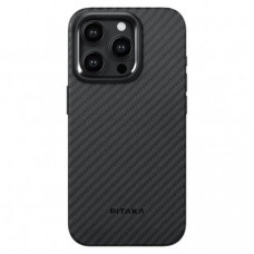 Чохол Pitaka MagEZ Case Pro 4 Twill 1500D для iPhone 15 Pro Black/Grey (KI1501PP)