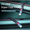 Кабель Remax RC-188i CL USB Type-C - Lightning (M/M), 20W, 1 м, Black (6954851243250)