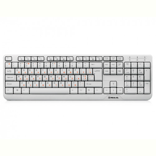 Клавіатура REAL-EL Standard 500 Ukr White USB